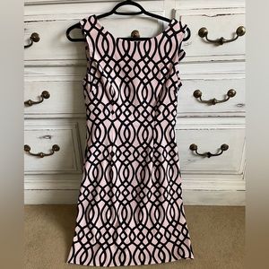 Pink and black dress